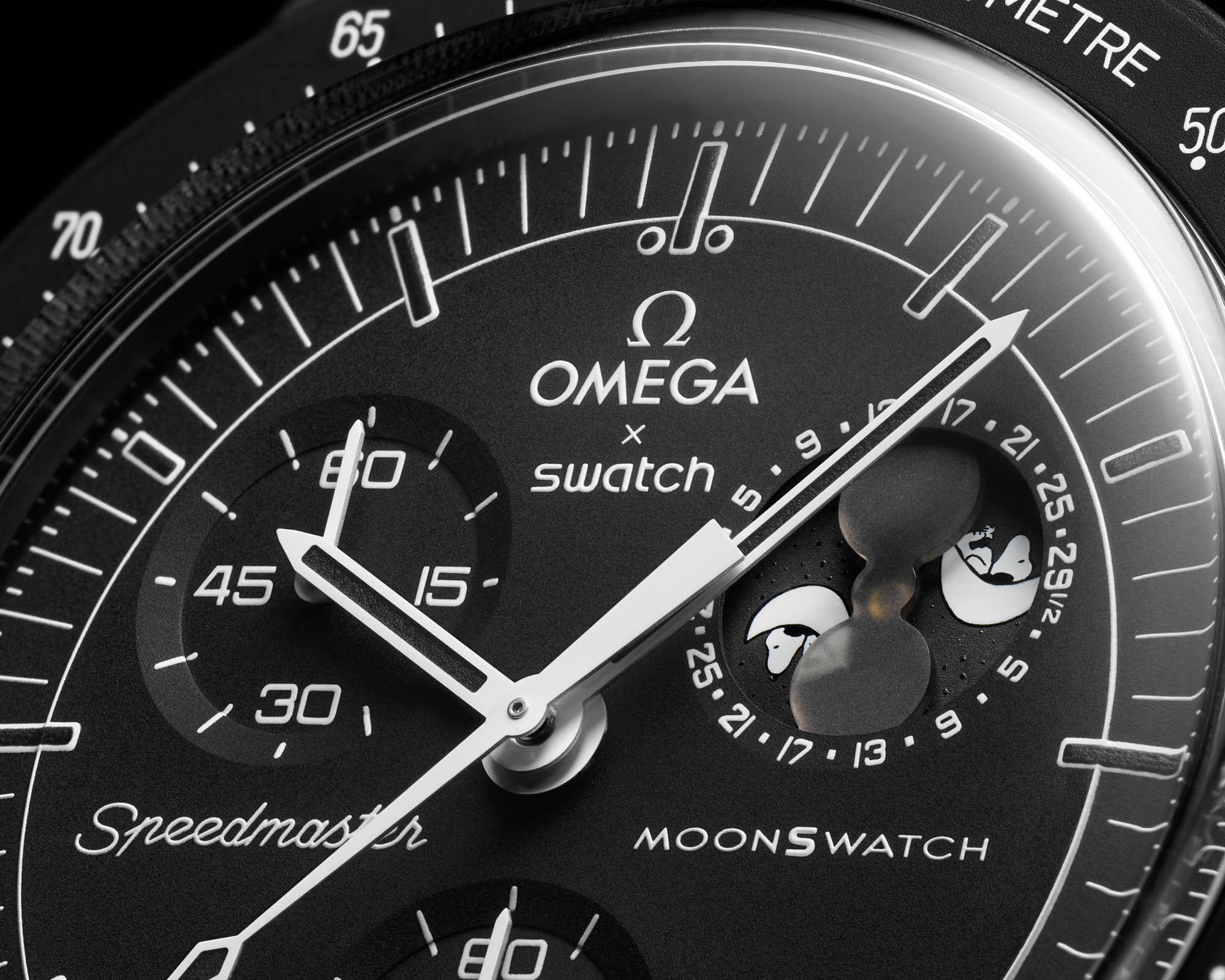 Replique Omega X Swatch MoonSwatch Mission to the Moonphase New Moon